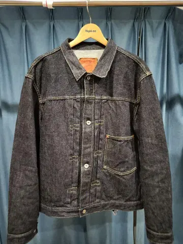TCB jeans 대전 모델 s40 데님 자켓 빨간색 택