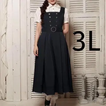 쿠루미 시마무라 마린 아카데미아 오버롤 스커트 네이비 3L