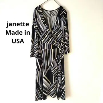janette 미국제 카슈쿨 원피스 그레이 블랙