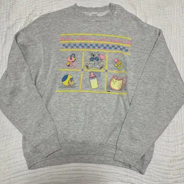 팬시 레트로 곰 프린트 트레이닝복 vintage