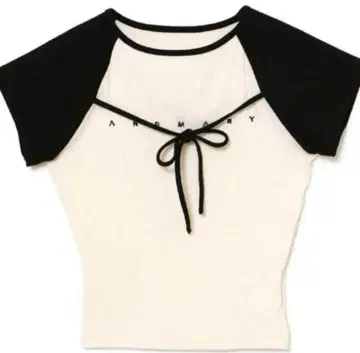 andmary Alma ribbon tops ivory