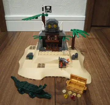 LEGO 레고 파이리츠 해적 보물섬 악어 보물 상자 해골 빈티지 골동품