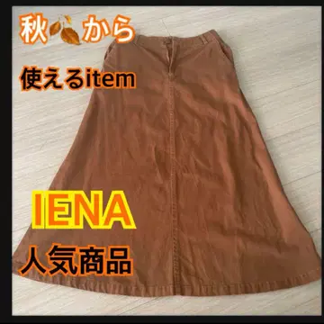 슬로브 이에나 바이오 가공 맥시 스커트 가을 item 브라운 인기 상품