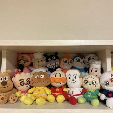 호빵맨 쁘띠 봉제 인형 세트 15개