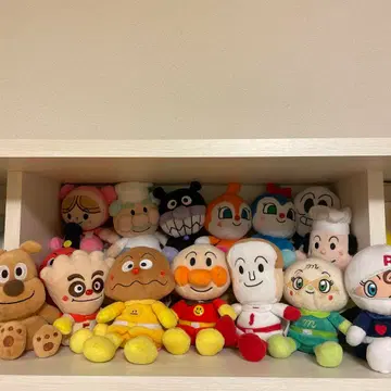 호빵맨 쁘띠 봉제 인형 세트 15개