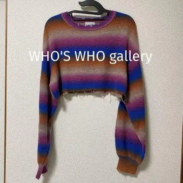 WHO'S WHO gallery 후즈후 갤러리 숏 니트