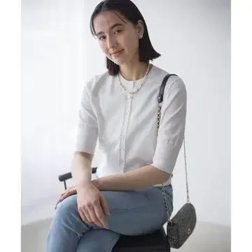 새상품 쿠미쿄쿠 드라이 터치 5분 소매 가디건 3 9900엔