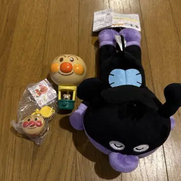 세균맨 호빵맨 봉제 인형 가챠가챠 세트