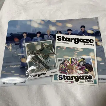 SixTONES Stargaze 혜택 스티커 카라비너 클리어 파일