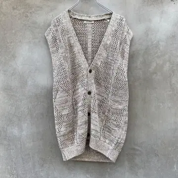 VAINL ARCHIVE JEFF-VEST L 사이즈 베이지 니트 베스트