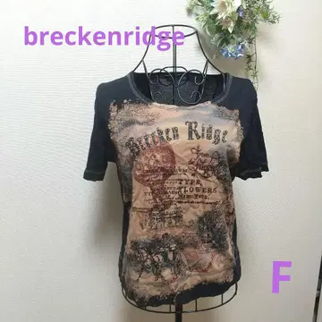 breckenridge T셔츠 블랙 프린트T셔츠 F a0541