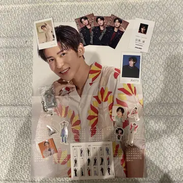 메구로 렌 세트 포스터 포토 카드 플렉 시일 키링