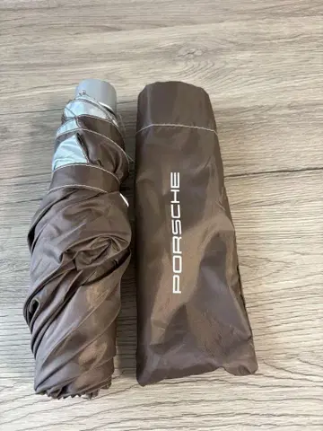 PORSCHE 브라운 접이식 우산