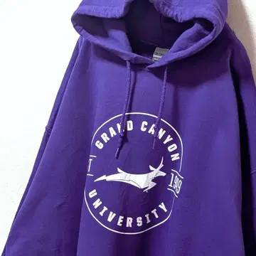 길단 그랜드 캐니언 대학 로고 후드 맨투맨 퍼플 보라색 XL 구제 의류