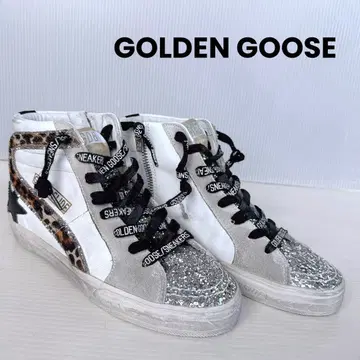 골든구스 글리터 로고 하이컷 스니커즈 슬립온 34