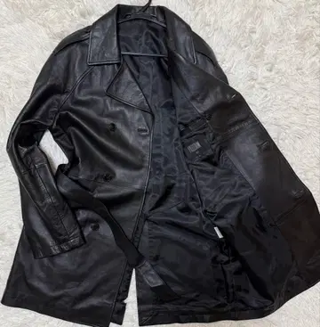 FREEDOM 램 가죽 트렌치코트 Size L 양가죽