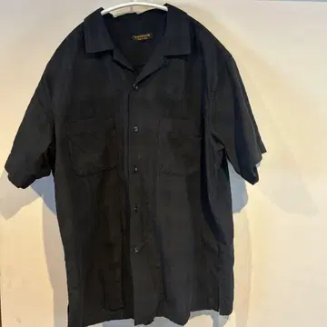 A Vontade 블랙 체크 무늬 반팔 셔츠