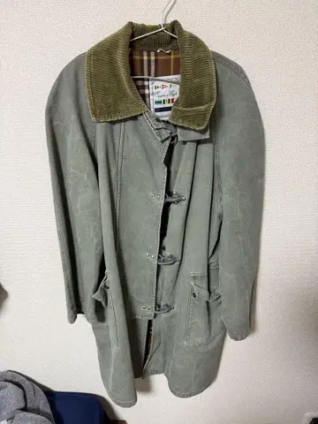 올리브 그린 더플 코트