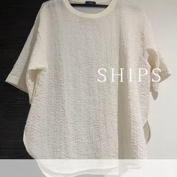 SHIPS 아이보리 크루넥 티셔츠