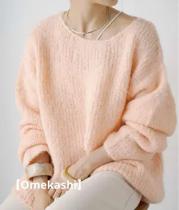 [ Omekashi ] 알파카 혼방 니트 풀오버