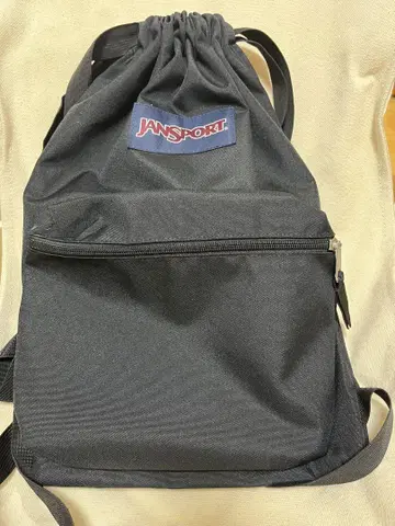 JANSPORT 블랙 드로우색 냅색 럭색