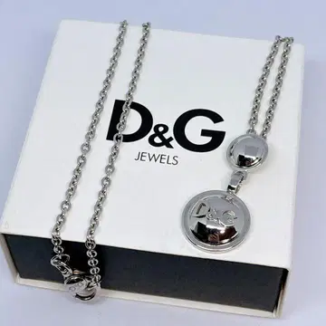 [ 박스 포함 / 새상품급 ] 돌체앤가바나 실버 로고 체인 목걸이