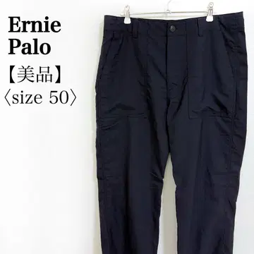 Ernie Palo 일본제 울 팬츠 블랙 50 빅 사이즈 워크