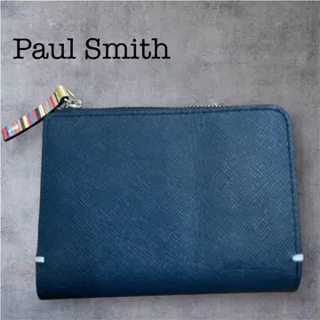 새상품급 Paul Smith 폴스미스 접이식 지갑 네이비 천연 가죽 가죽
