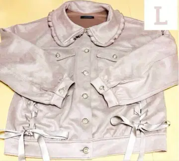 새상품급 양산형 히메 스타일 리본 포함 핑크 아우터 자켓 여성용 핑크