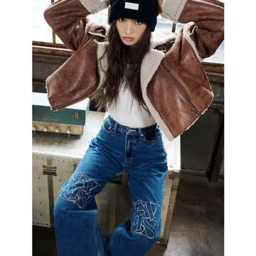 EVRIS 숏 보아 블루종