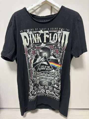 뮤직 티셔츠 PINKFLOYD 핑크 플로이드 밴드 티셔츠 구제 의류