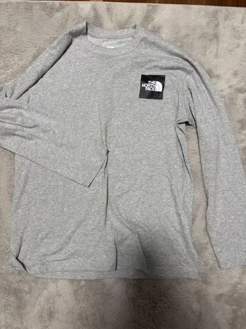 THE NORTH FACE 그레이 긴팔 티셔츠