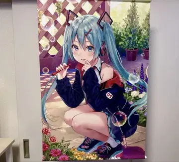 하츠네 미쿠 B2 태피스트리 C97 후카히레 새상품급 공식 TSUKUMO