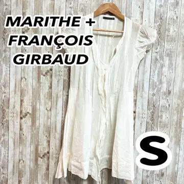 마리떼 프랑소와 저버 블라우스 S 화이트 셔츠 블라우스 시스루