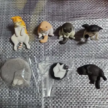 고양이 피규어 7개 세트