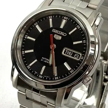 90S SEIKO 5 오토매틱 21석 뒷면 투명 손목시계 해외 모델