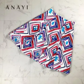 새상품급 ANAYI 턱 플레어 스커트 멀티 컬러 사이즈 36*NC1360