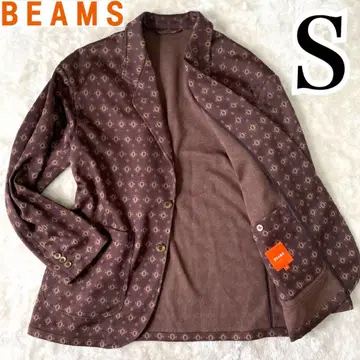 BEAMS 새상품급 자카드 이지 코몬 무늬 테일러드 자켓 캐주얼