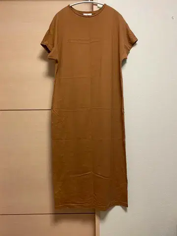 한정판 가격 인하. ATON x RHC 브라운 티셔츠 롱 원피스