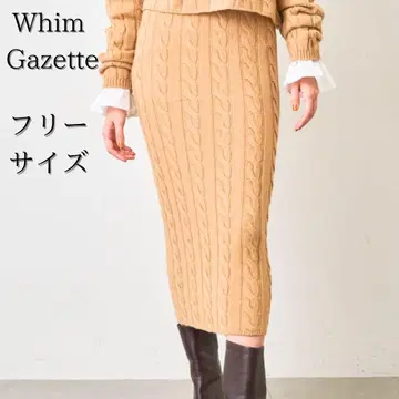 완판템 Whim Gazette 위임 가제트 니트 롱 스커트