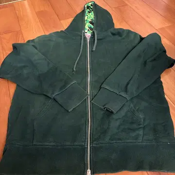 XLARGE 다크 그린 후드티 XL