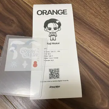 snowman 1st popup 한국 진단 스티커 무카이 코지