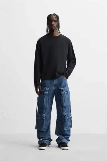 ZARA 카고 데님 팬츠 29