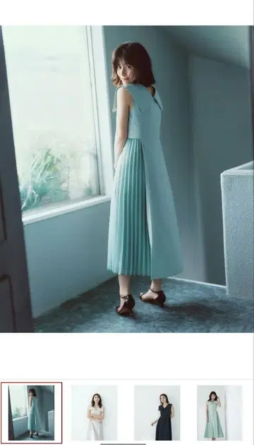 NATURAL BEAUTY BASIC 민트 그린 원피스