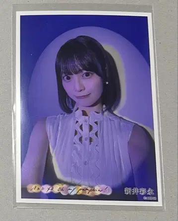 아라이 나기 AKB48 oh my pumpkin 세븐넷 혜택 브로마이드