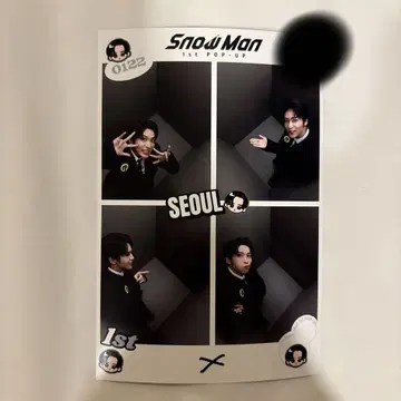 SnowMan 한국 서울 팝업 즉석 사진 메구로 렌