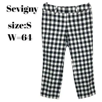 Sevigny 팬츠 하프 캐주얼 체크 멋진 귀여운 S