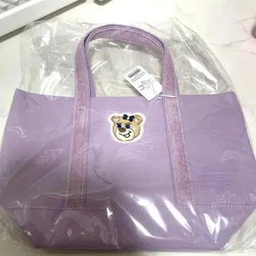 페이러 올드 테디 걸 와펜 토트백 페일 퍼플