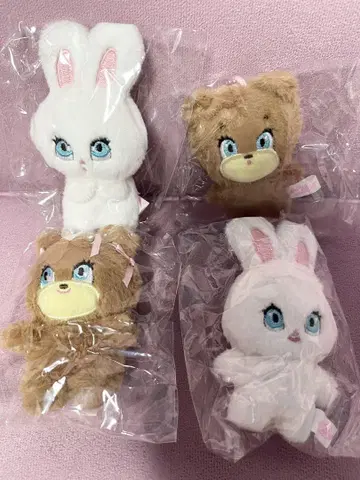 foxy 일러스트 가챠가챠 키링 봉제 인형