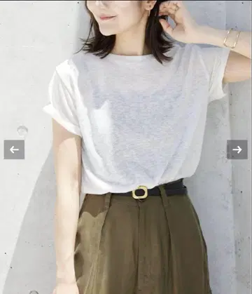 SLOBE IENA 슬라브 5부 소매 TEE